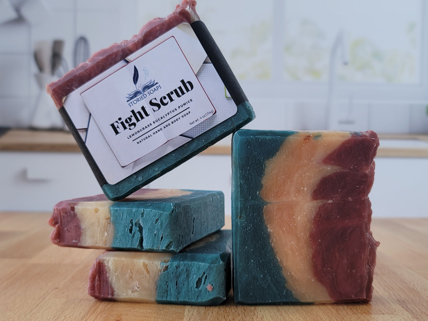 Fight Scrub - Lemongrass Eucalyptus Soap