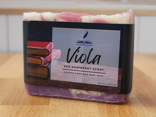 Viola - Red Raspberry Scented Soap