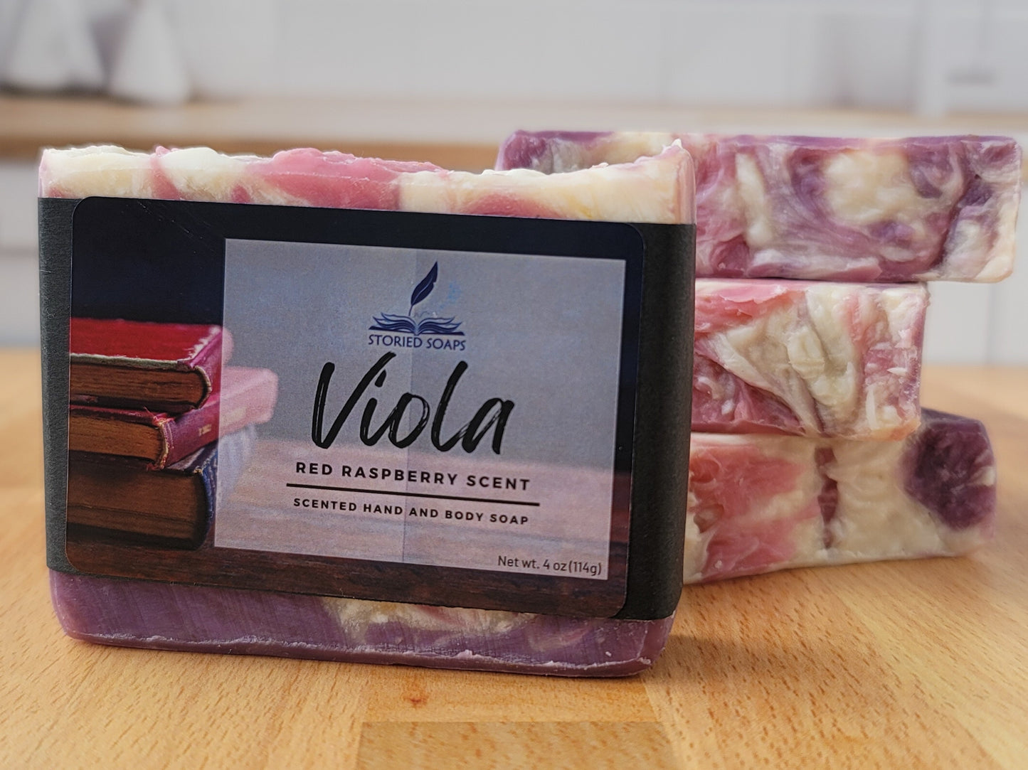 Viola - Red Raspberry Scented Soap