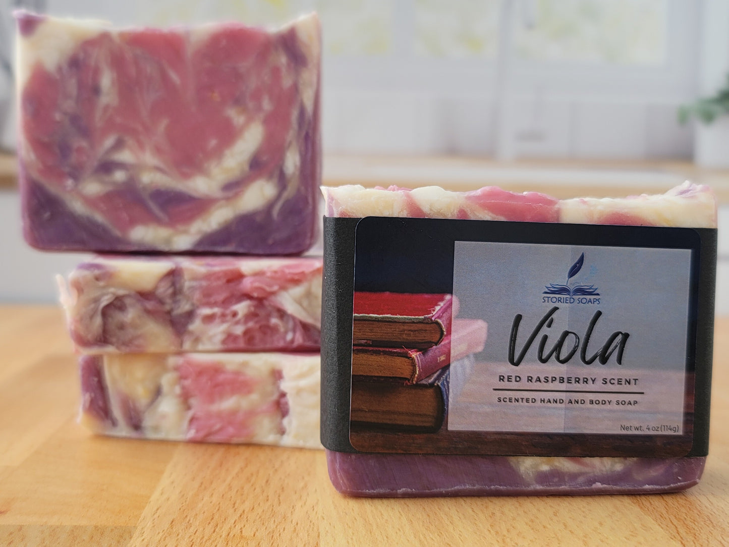 Viola - Red Raspberry Scented Soap