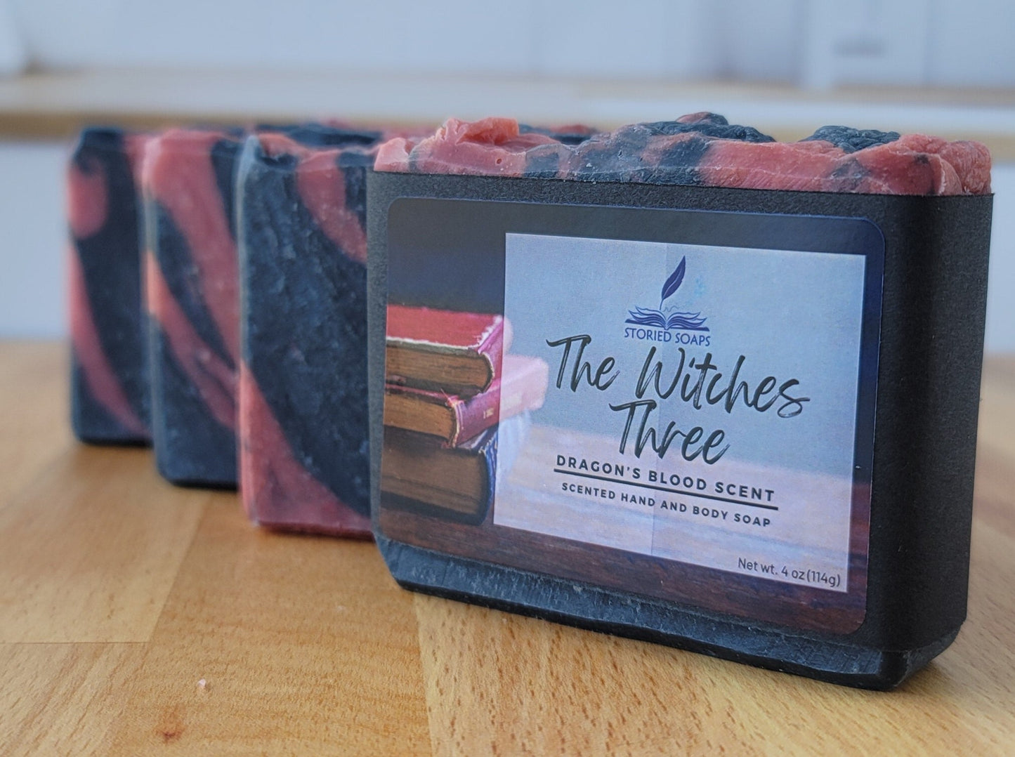 The Witches Three by Storied Soaps - Dragon's Blood Scented scented Bar Soap