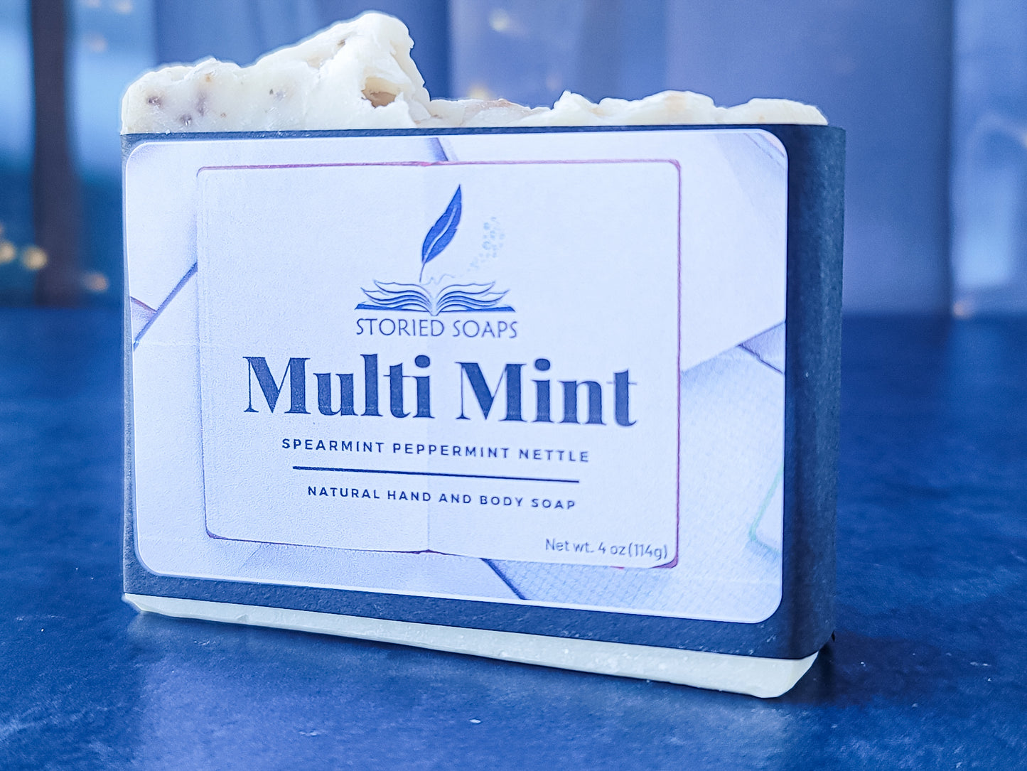 Multi Mint by Storied Soaps - Peppermint Spearmint Hand and Body essential oil soap bar - DISCONTINUED