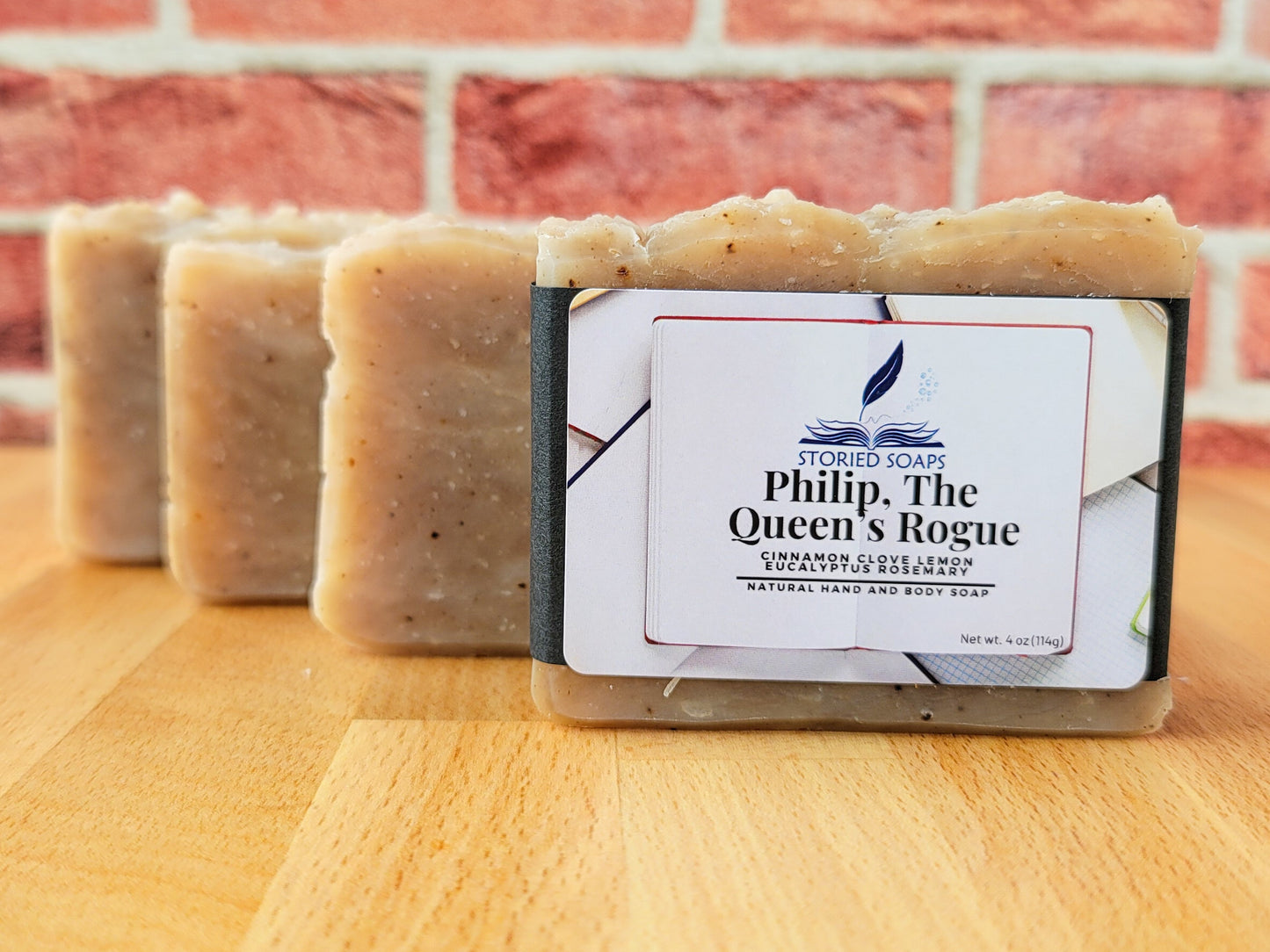 Philip, The Queen's Rogue Soap (Cinnamon, Clove, Lemon, Rosemary, Eucalyptus)