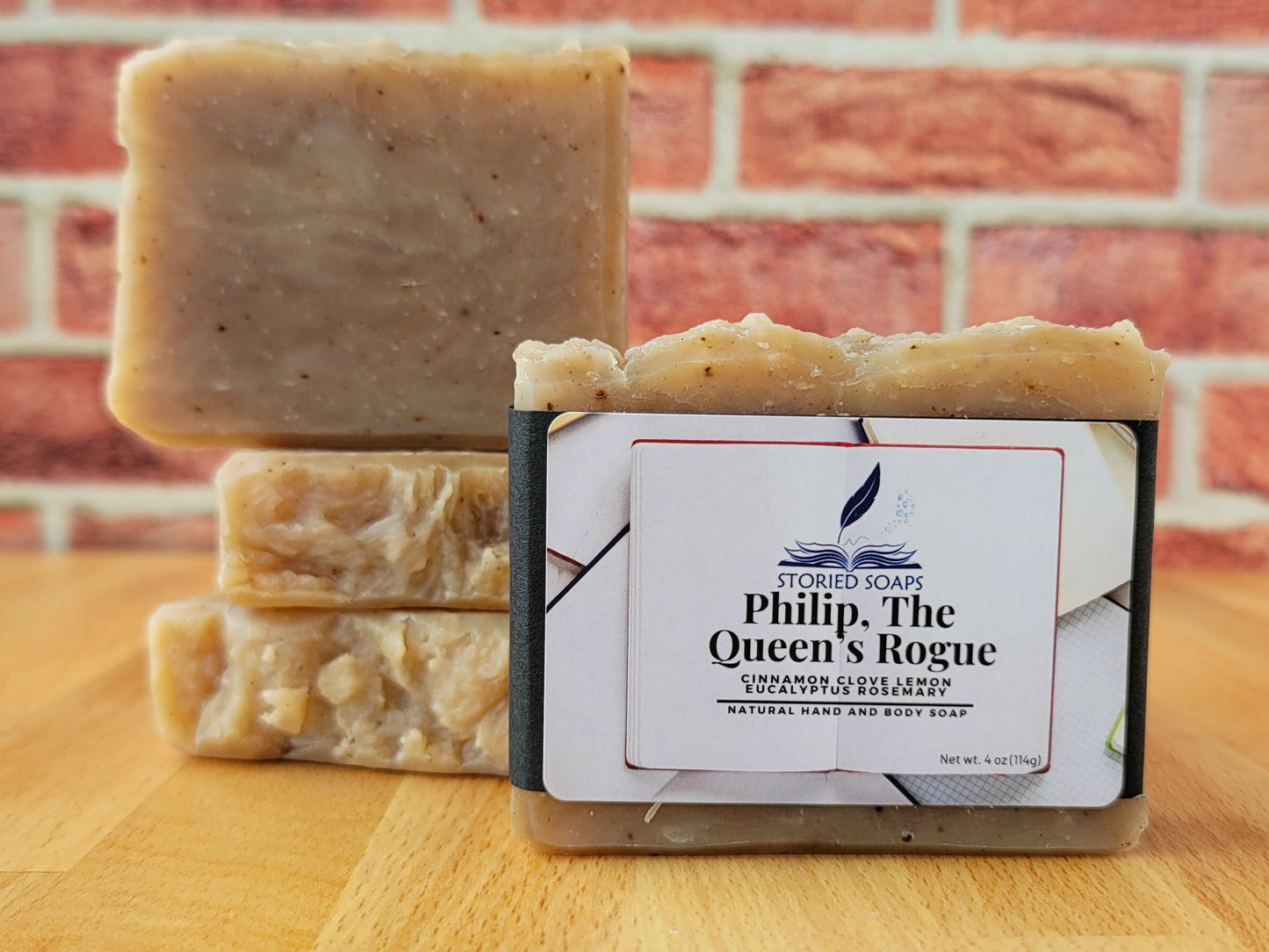 Philip, The Queen's Rogue Soap (Cinnamon, Clove, Lemon, Rosemary, Eucalyptus)