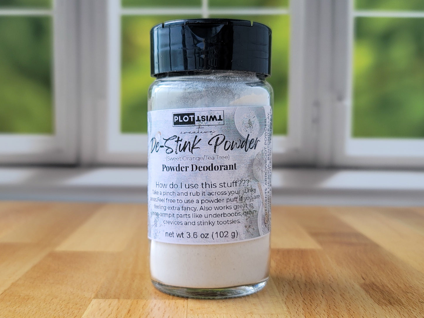 De-Stink Powder (Sweet Orange/Tea Tree)