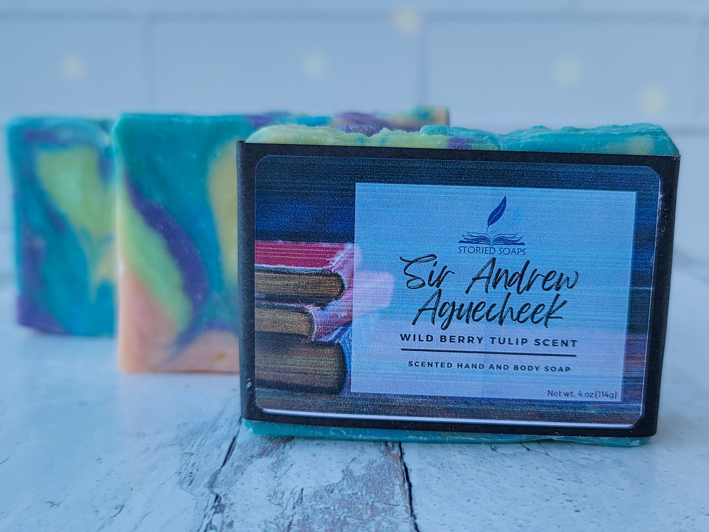 Sir Andrew Aguecheek by Storied Soaps - Wild Berry Tulip Scented Soap - DISCONTINUED