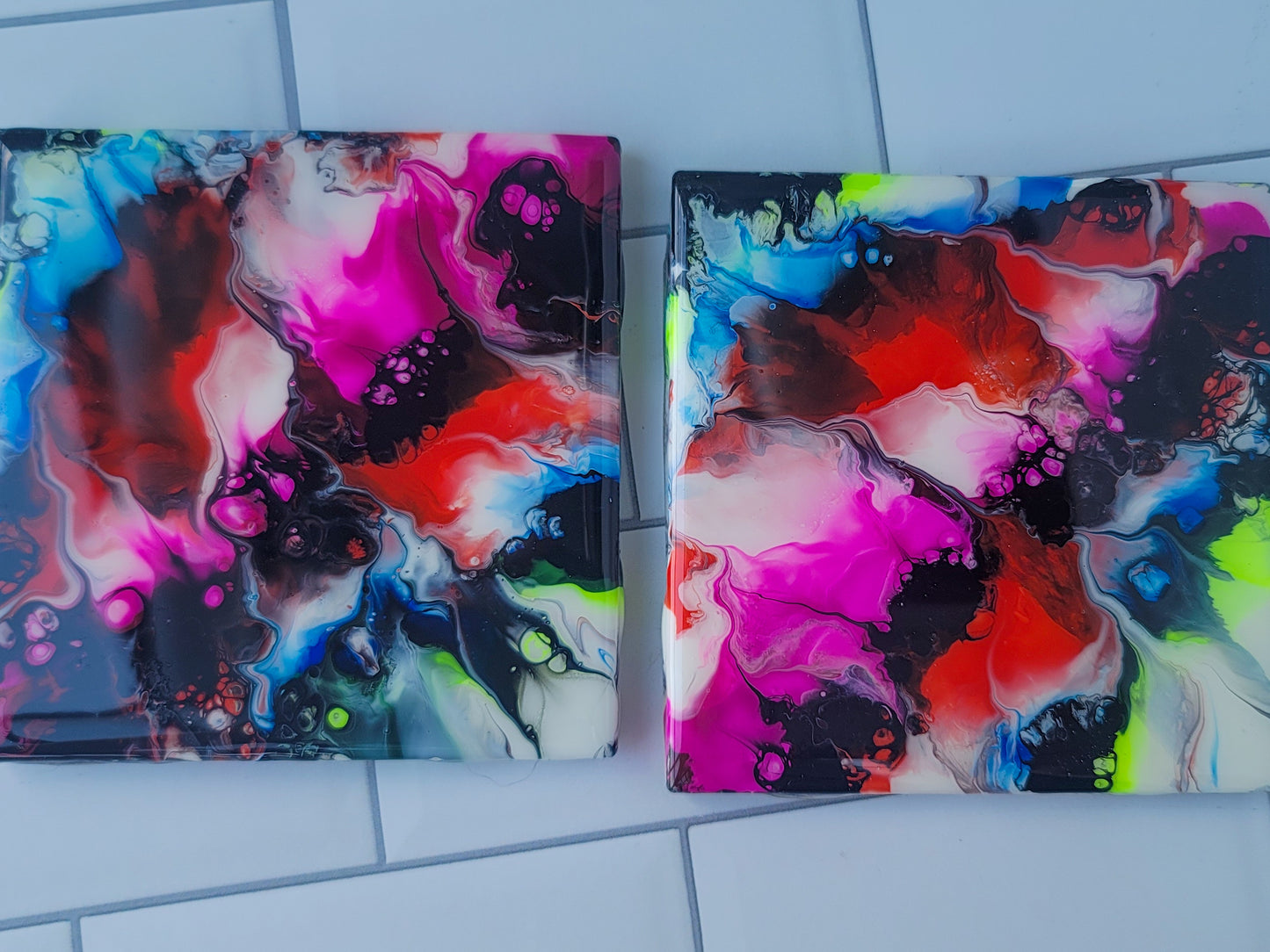 Painted Coaster Two Pack Sets