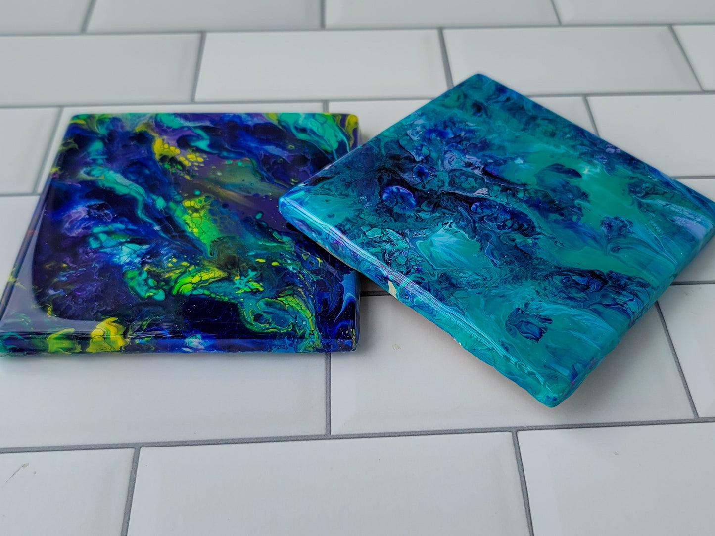 Painted Coaster Two Pack Sets