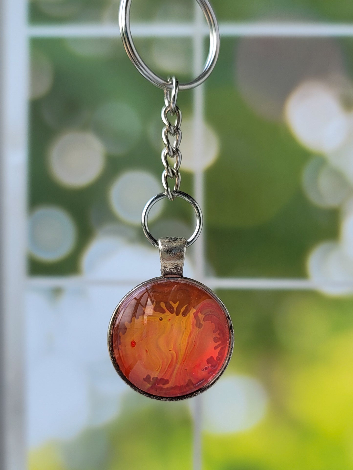 Fluid Art Key Chain