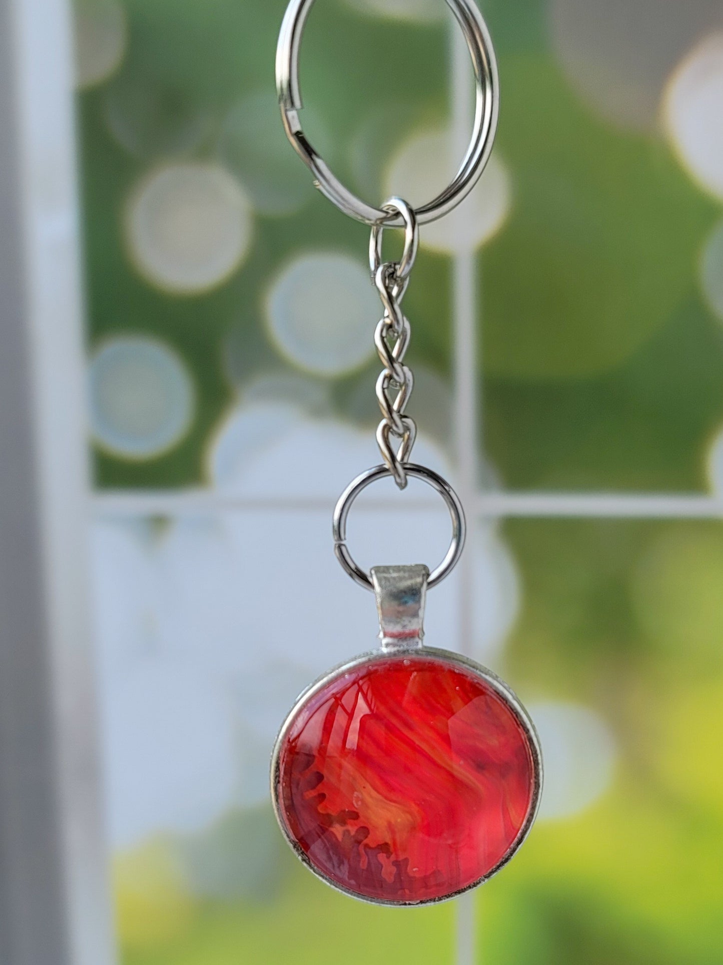 Fluid Art Key Chain