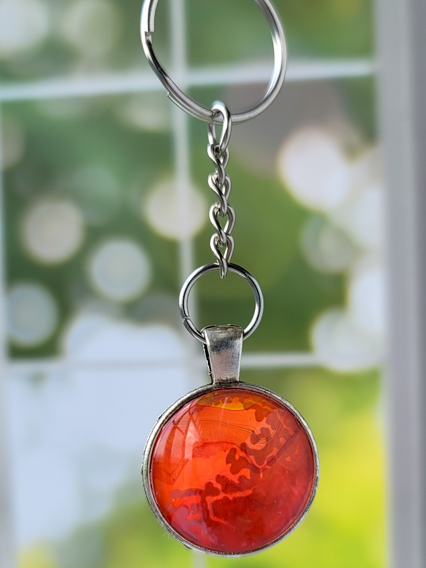 Fluid Art Key Chain