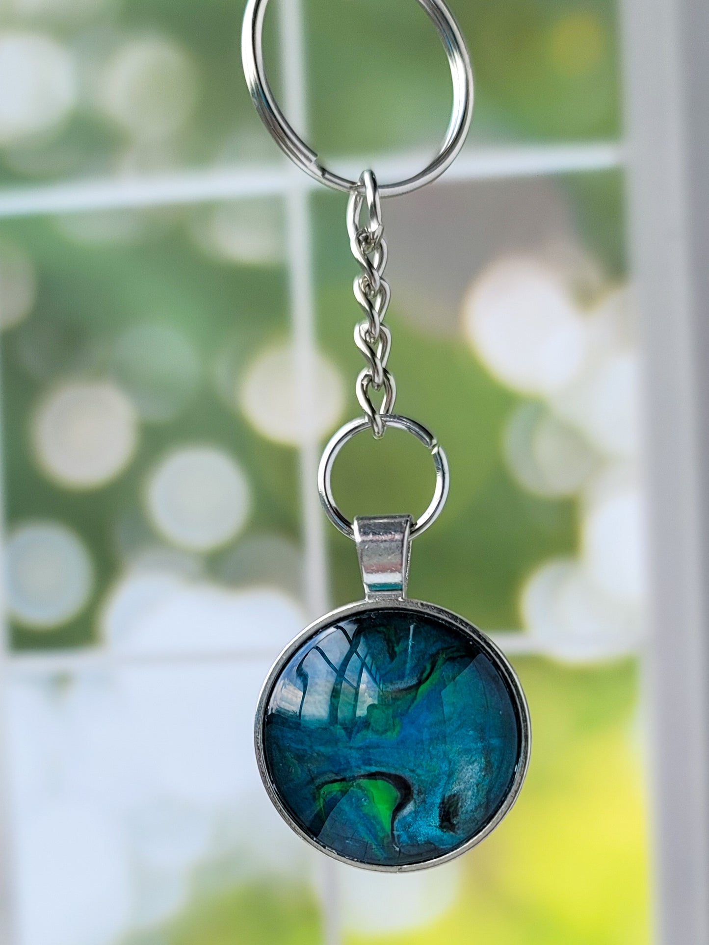 Fluid Art Key Chain