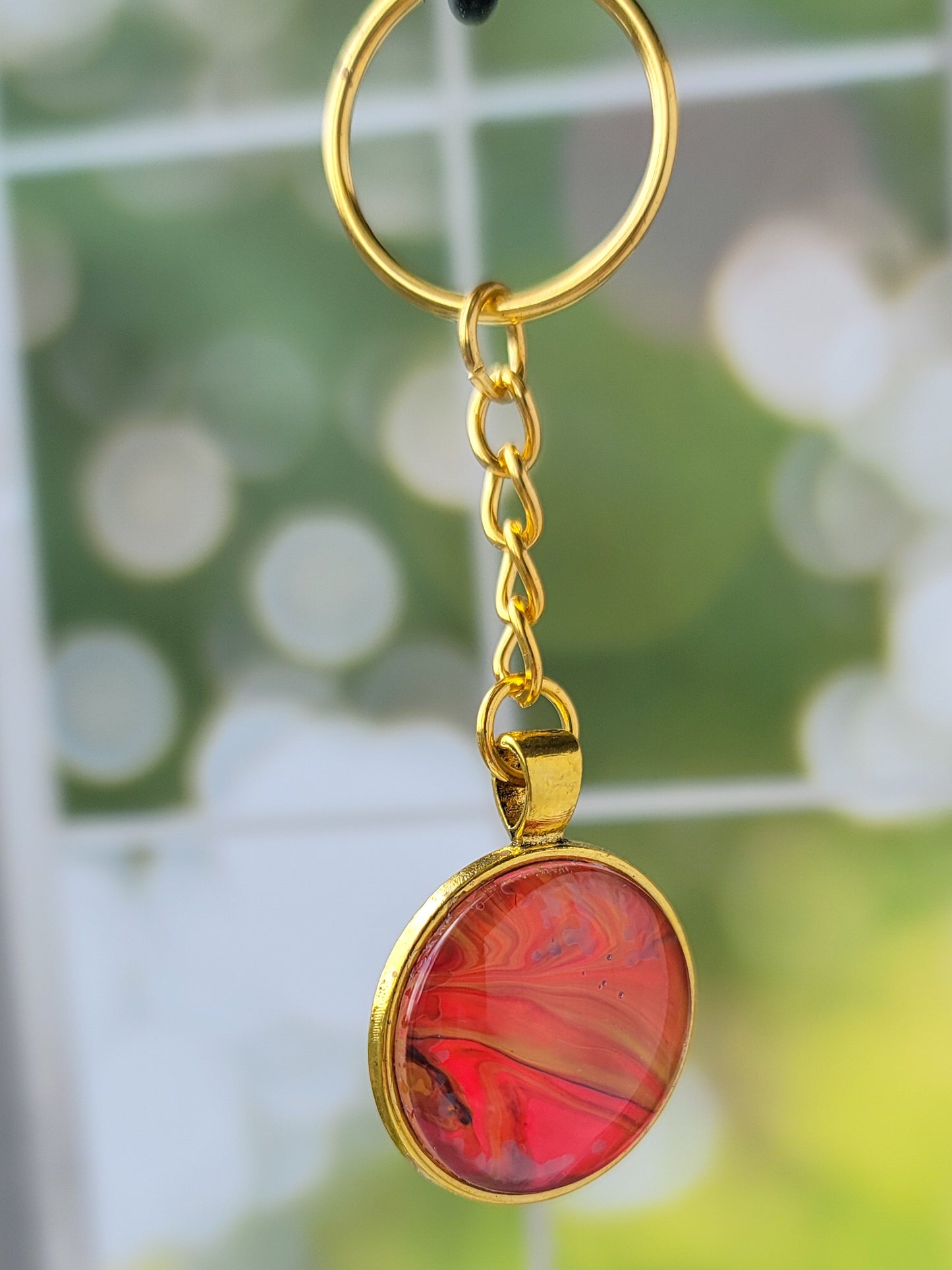 Fluid Art Key Chain