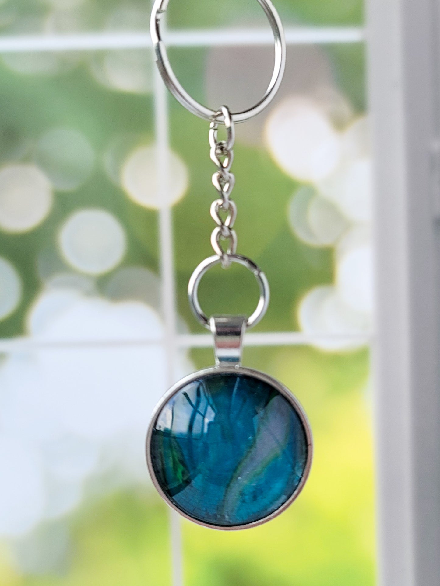 Fluid Art Key Chain