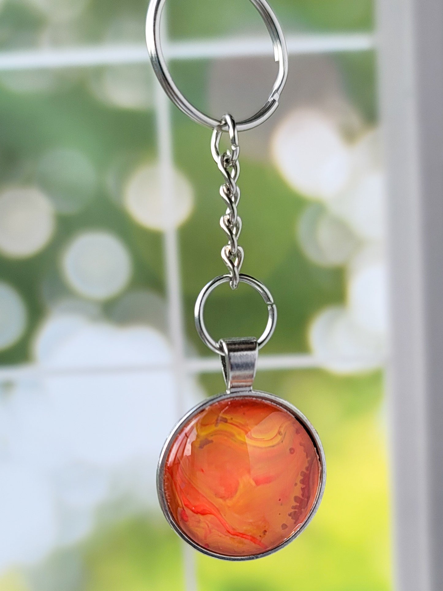 Fluid Art Key Chain