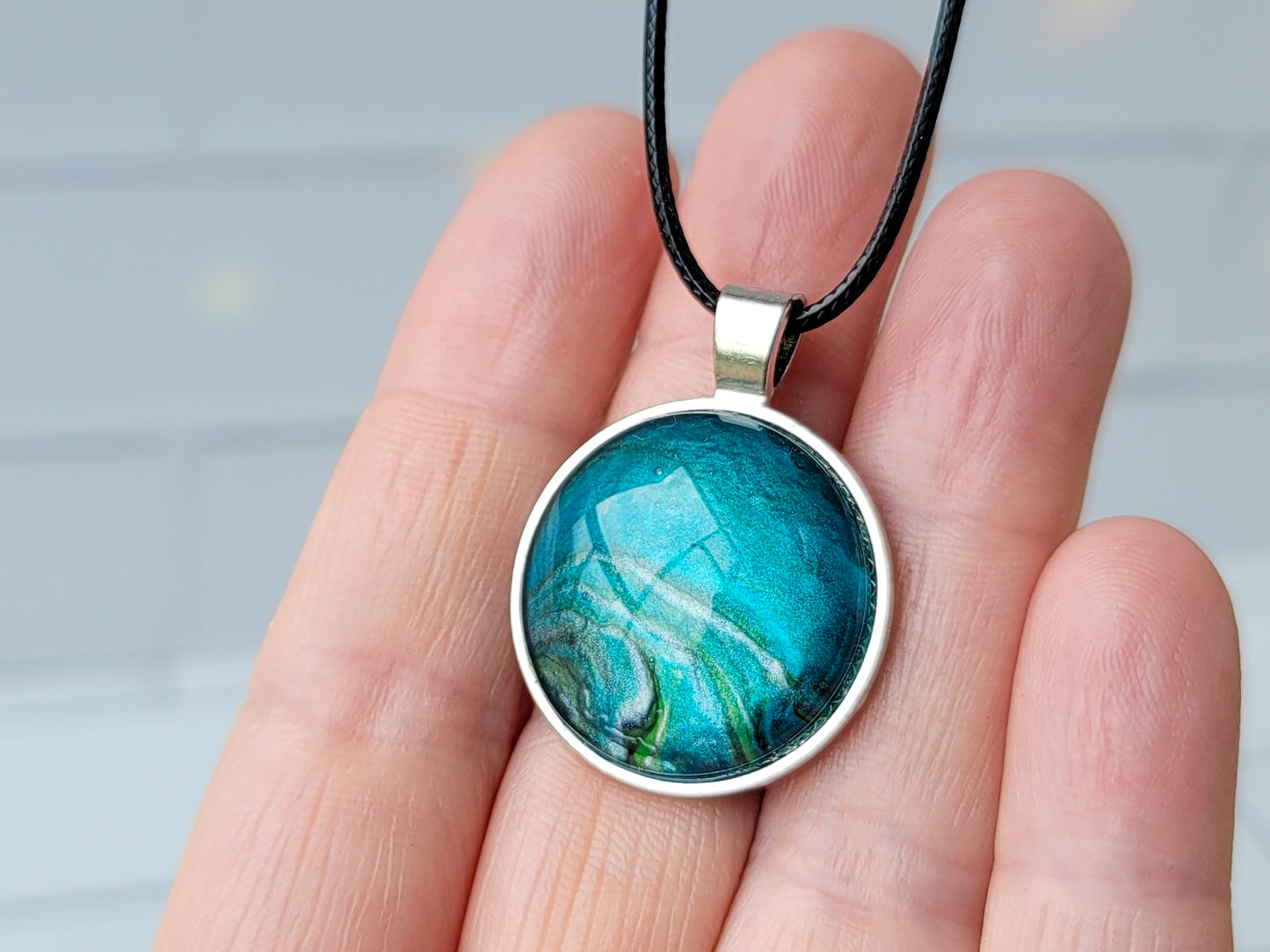 Fluid Art Pendants