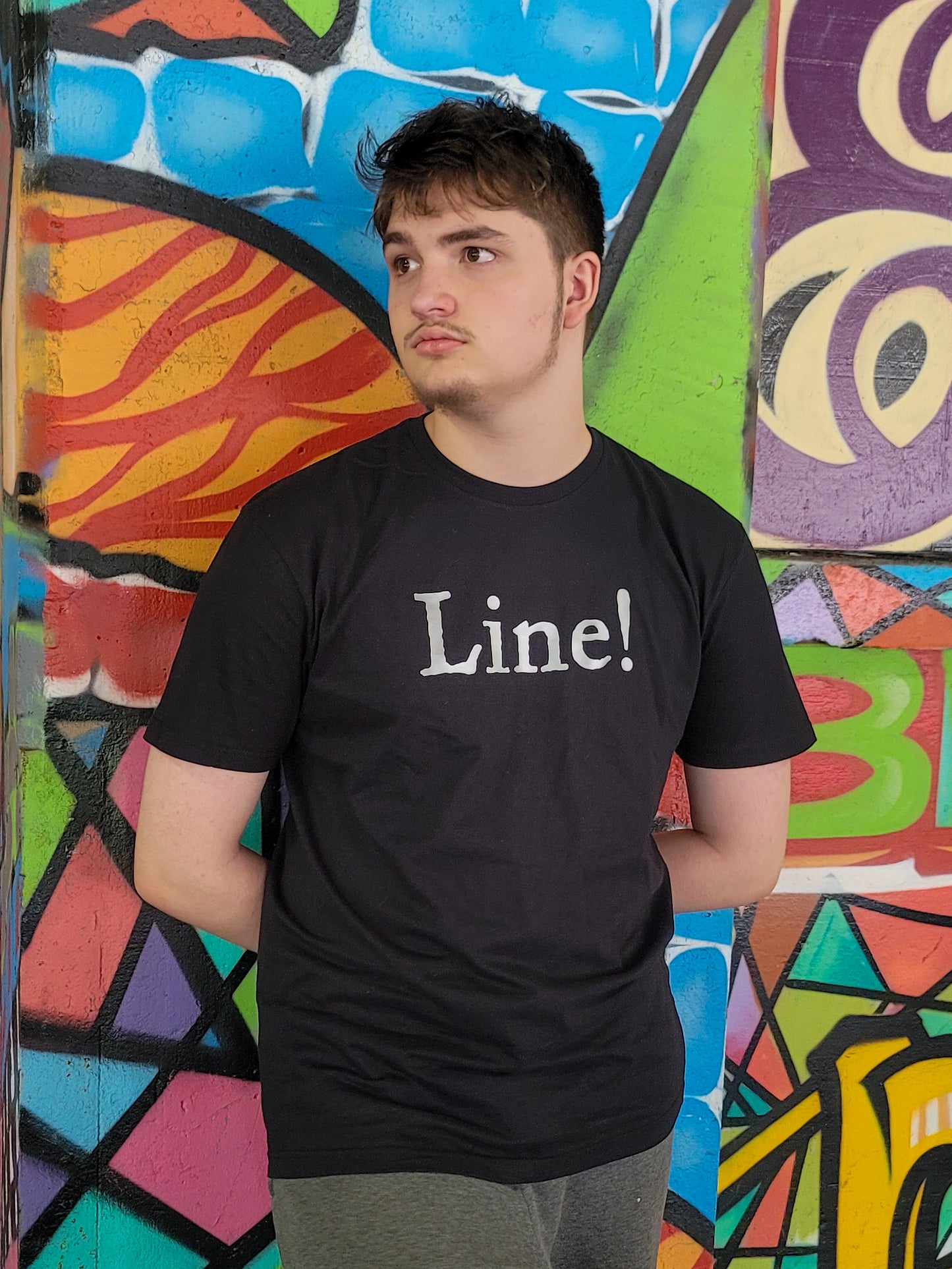 Line!! - #actorlife graphic t-shirt