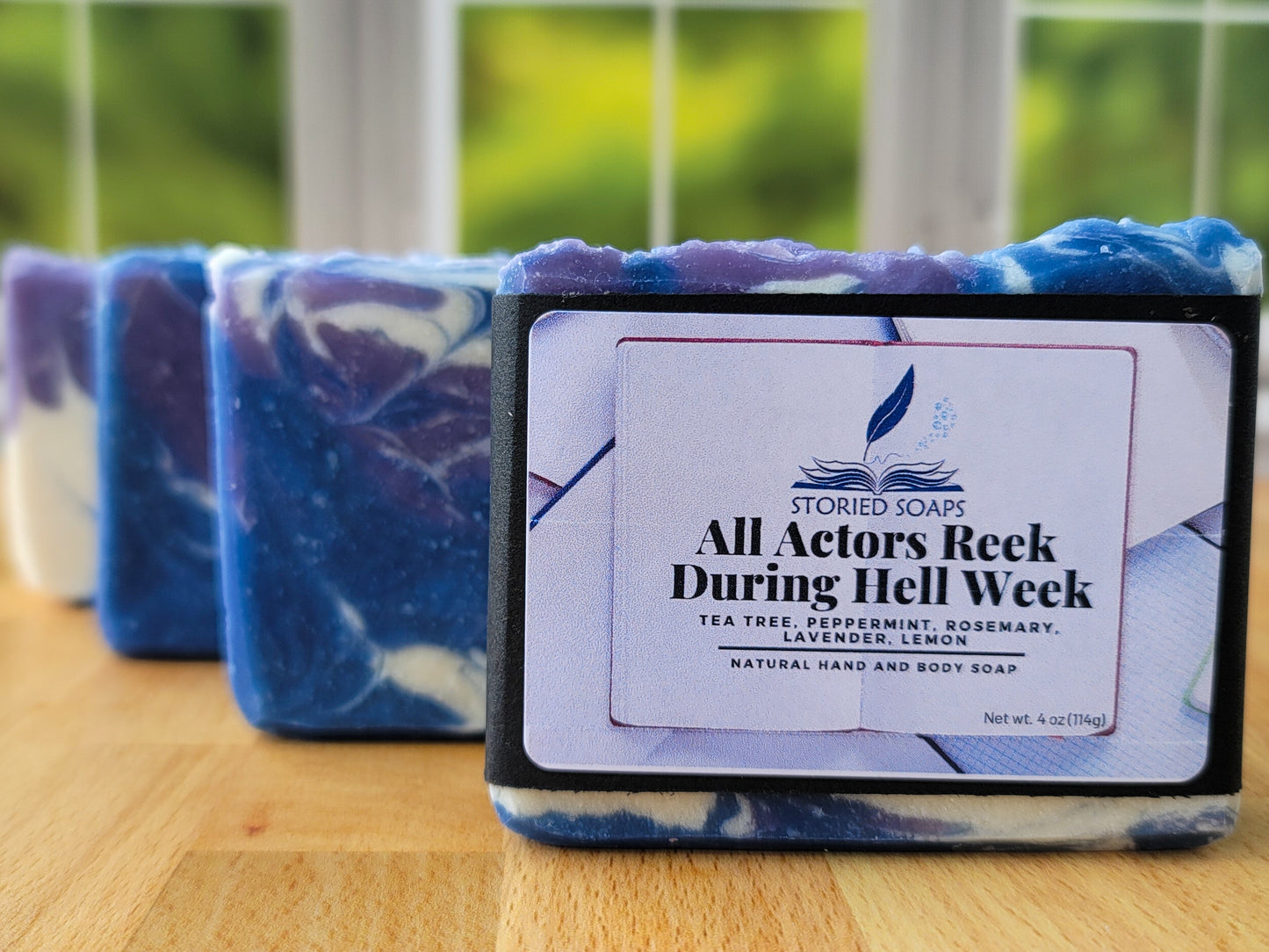 All Actors Reek During Hell Week - Tea Tree, Peppermint, Rosemary, Lavender and Lemon essential oil soap