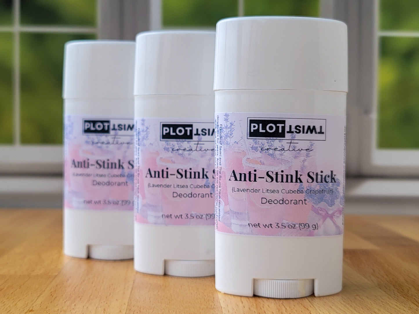 Anti Stink Stick - Handmade Deodorant - Aluminum Free Deodorant