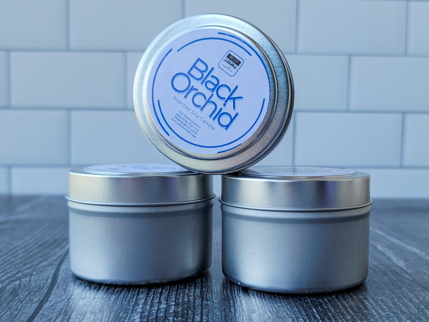 Travel Tin Candles (Soy-Paraffin Wax Blend)