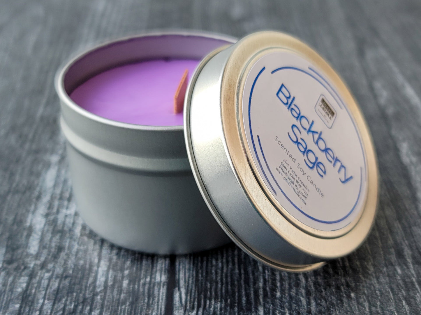 Travel Tin Candles (Soy-Paraffin Wax Blend)