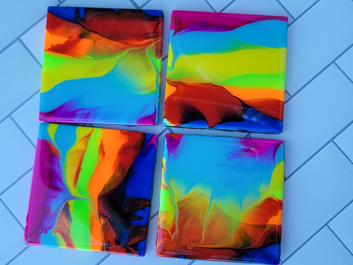 Painted Coaster Sets