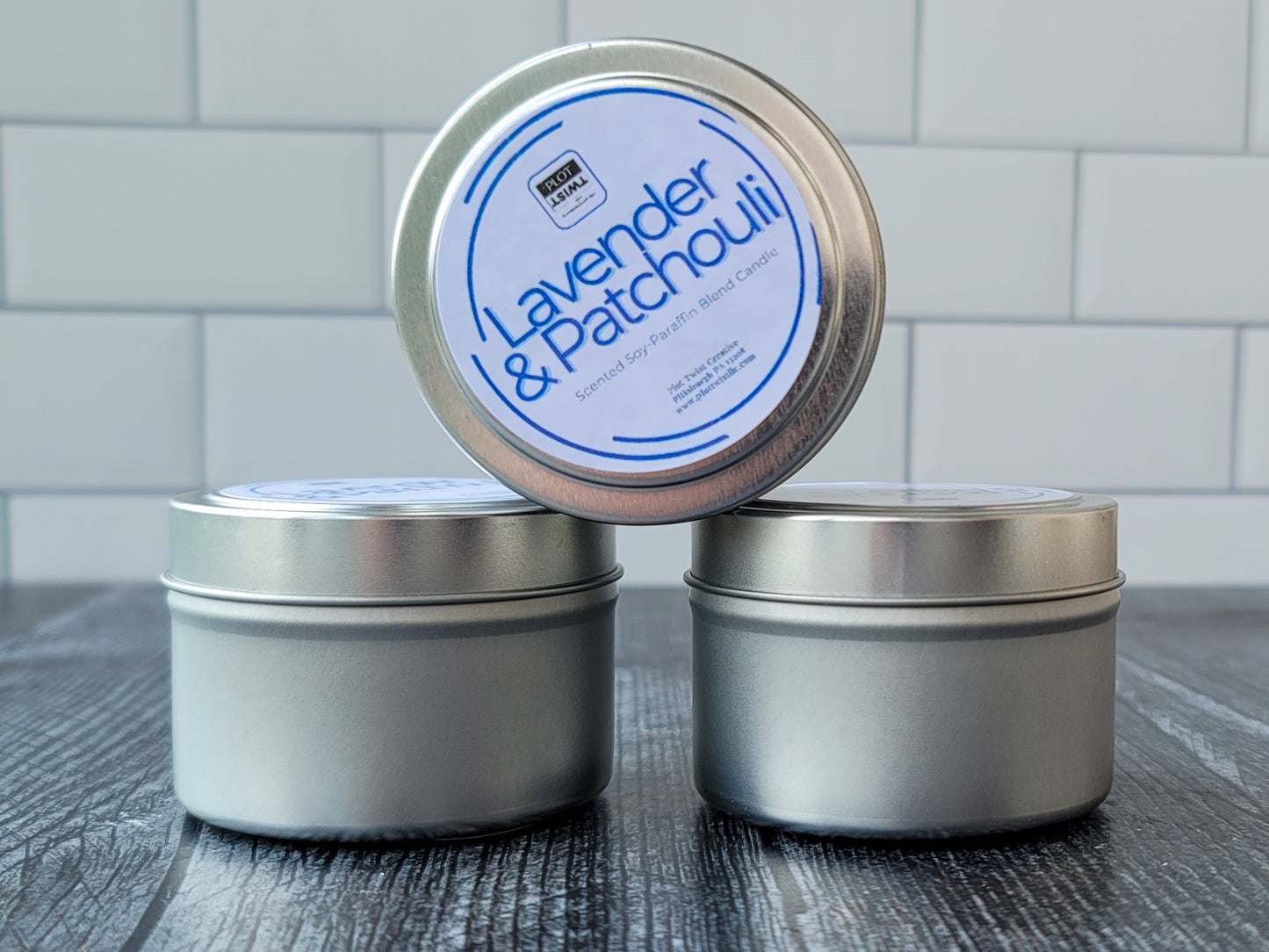 Travel Tin Candles (Soy-Paraffin Wax Blend)