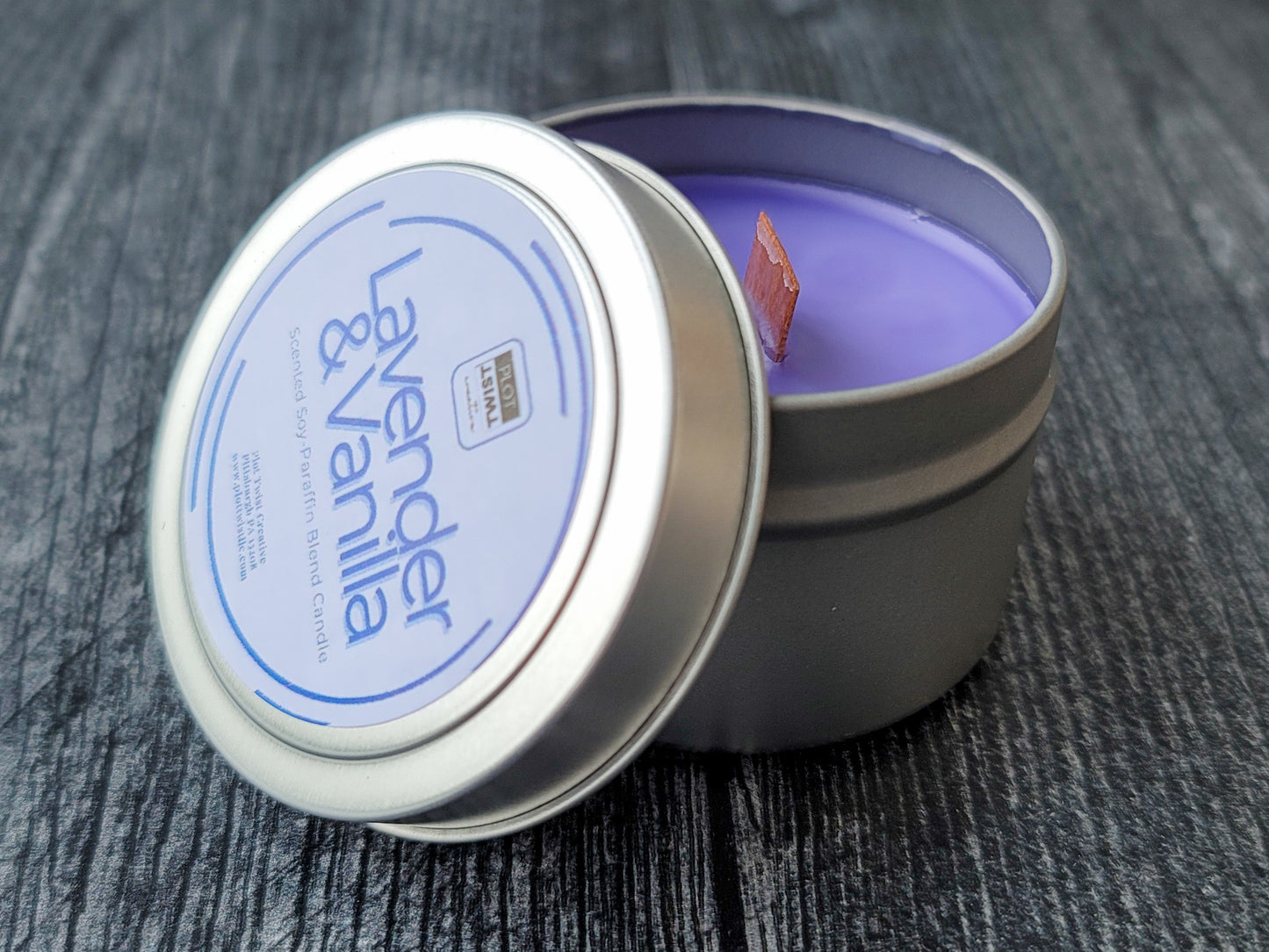 Travel Tin Candles (Soy-Paraffin Wax Blend)