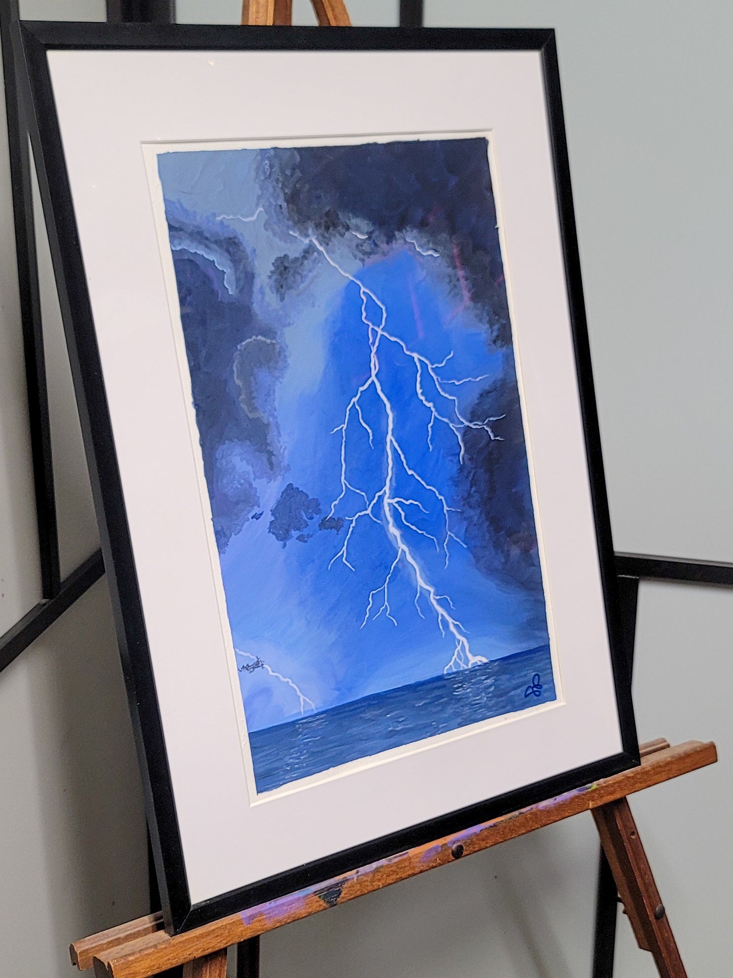 Lightening Strikes - 12 x 18 acrylic painting