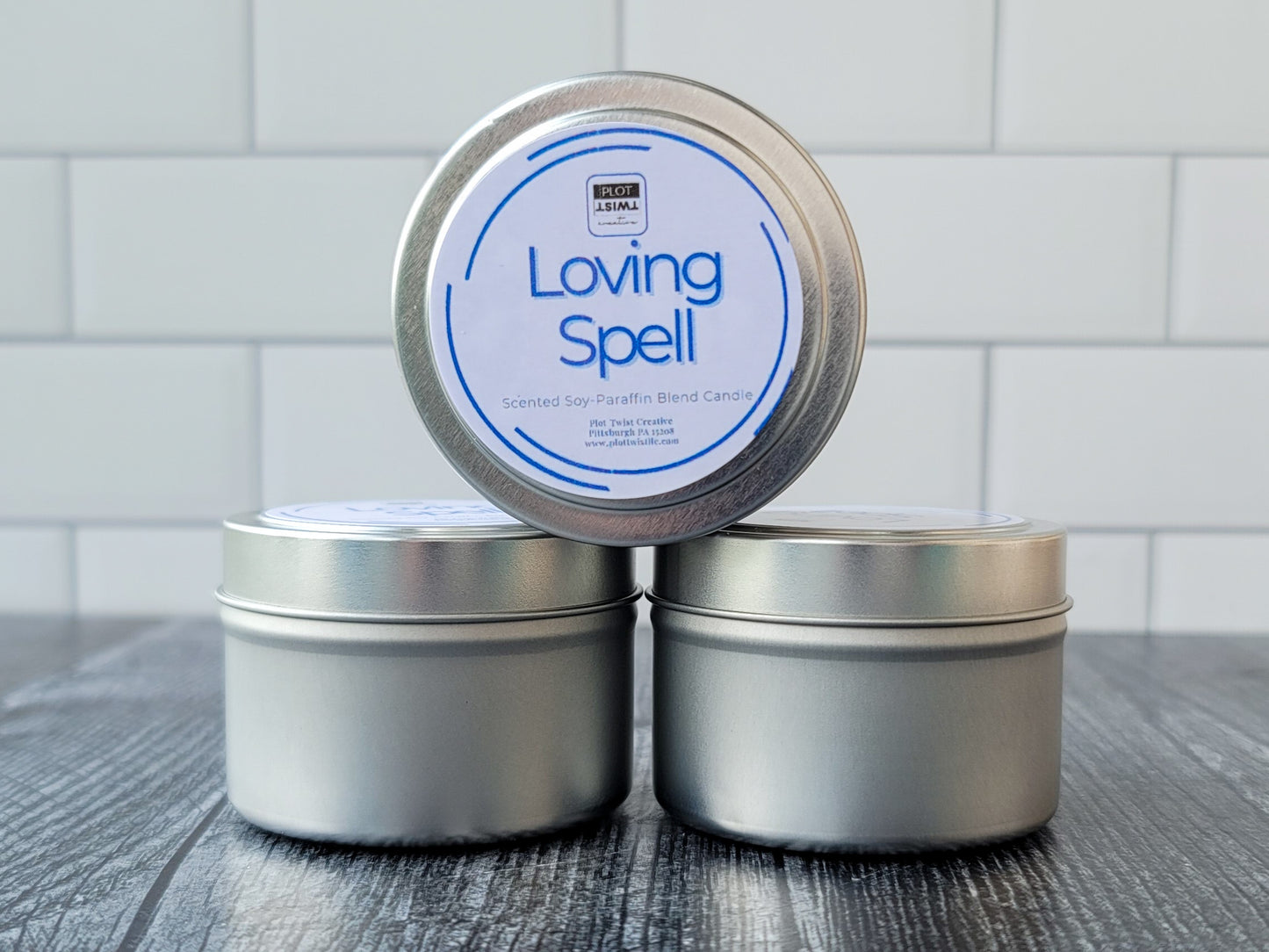 Travel Tin Candles (Soy-Paraffin Wax Blend)