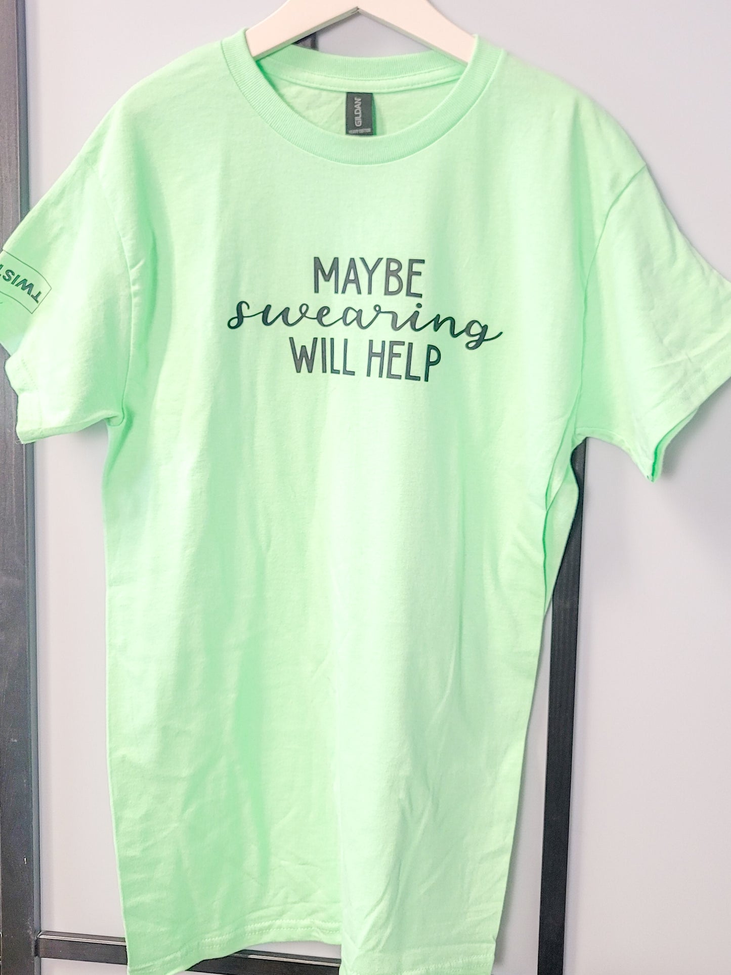 Maybe Swearing Will Help - graphic t-shirt