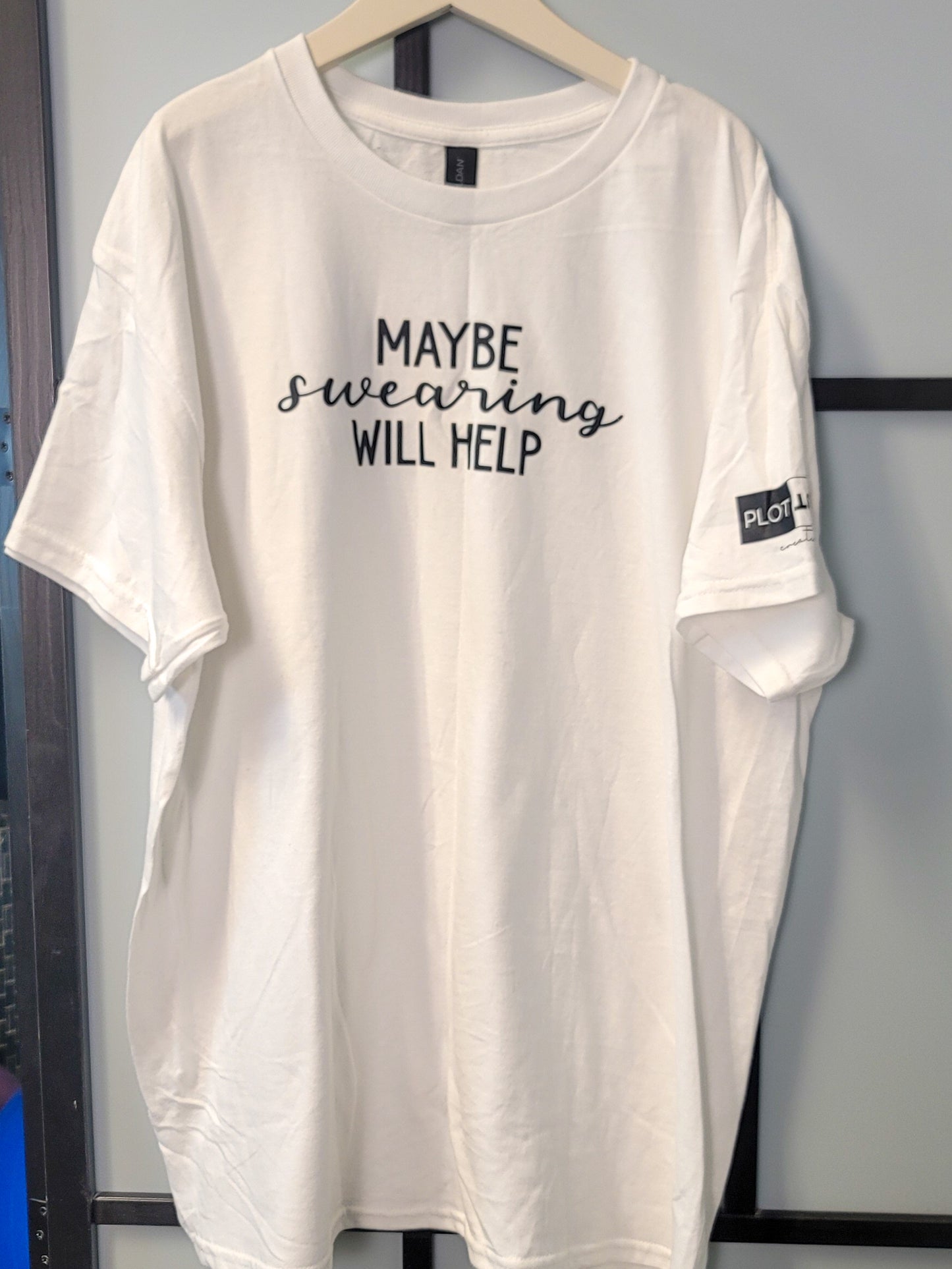 Maybe Swearing Will Help - graphic t-shirt