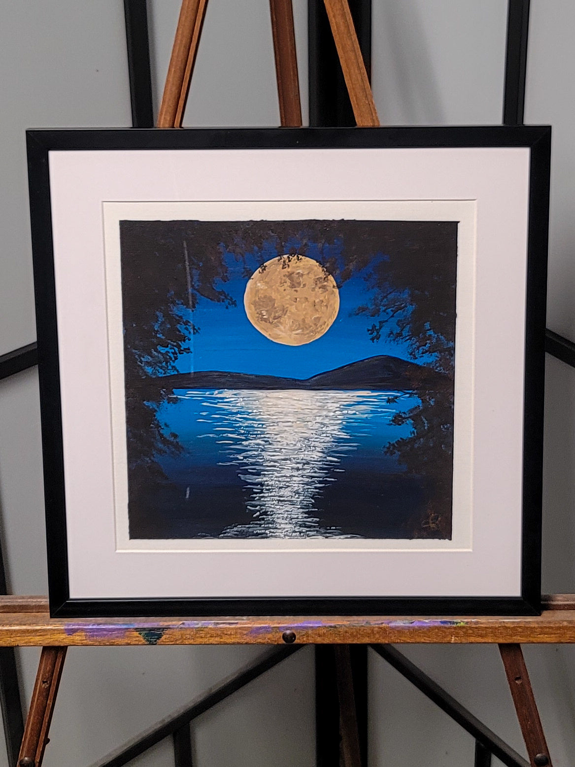 Moonfall - 12 x 12 acrylic painting