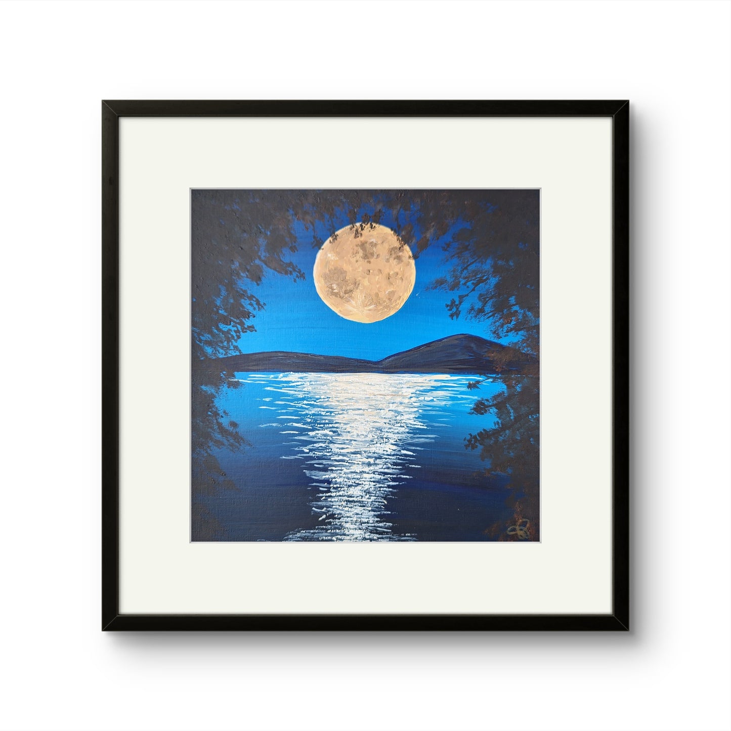 Moonfall - 12 x 12 acrylic painting