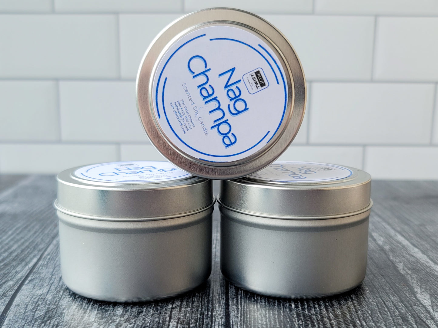 Travel Tin Candles (Soy-Paraffin Wax Blend)