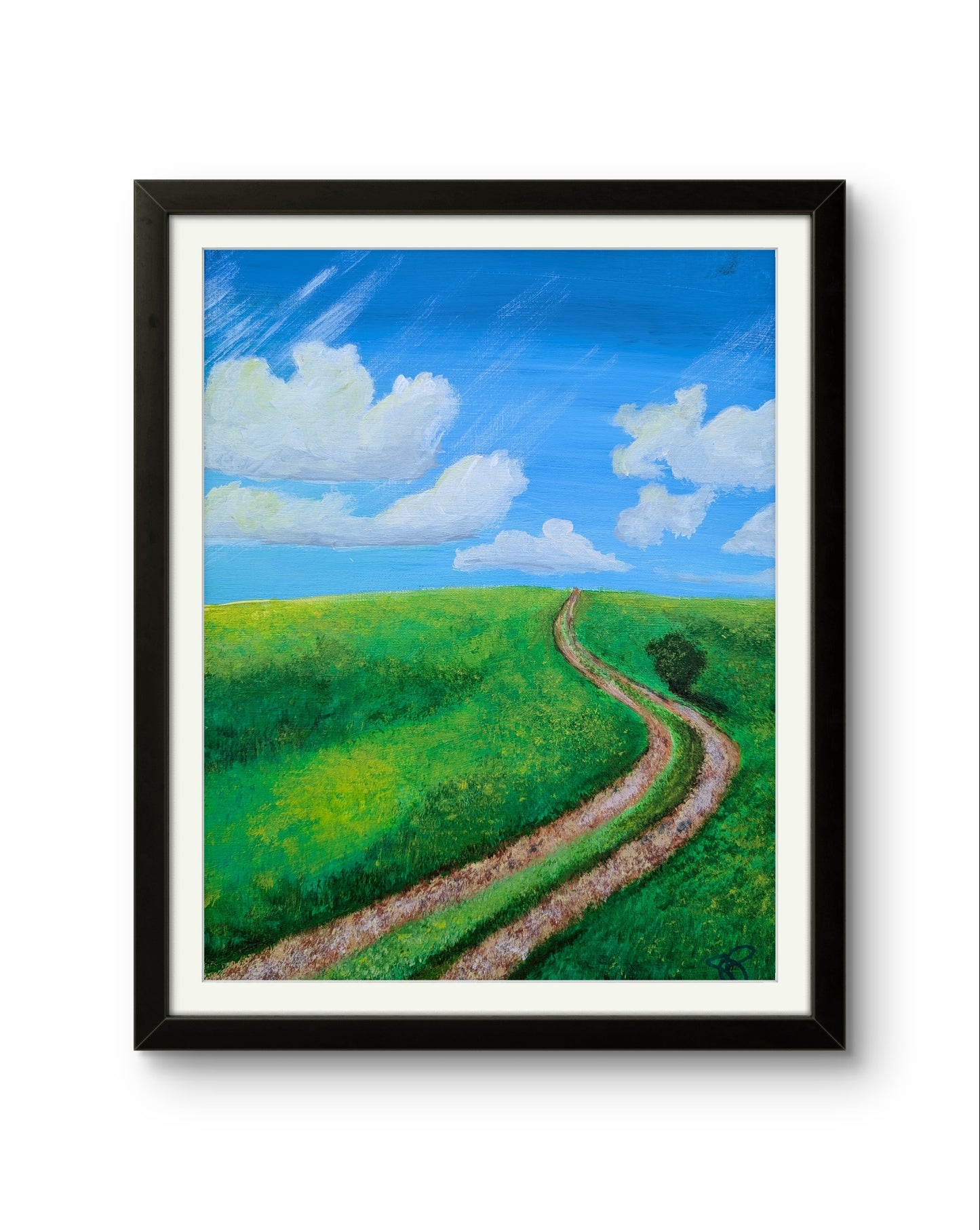 On the Right Path - 11 x 14 acrylic painting