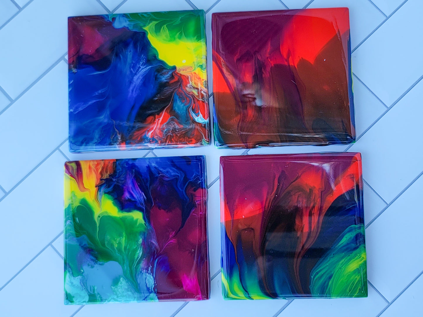 Painted Coaster Sets