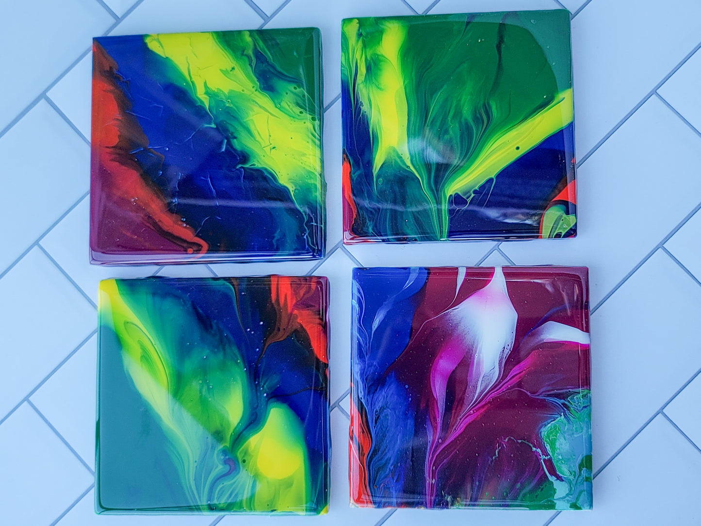 Painted Coaster Sets