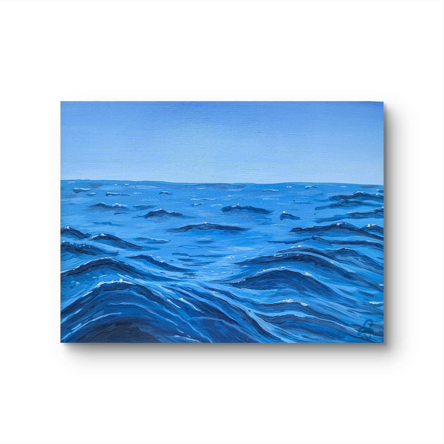 Relaxing Waves - 9 x 12 acrylic painting