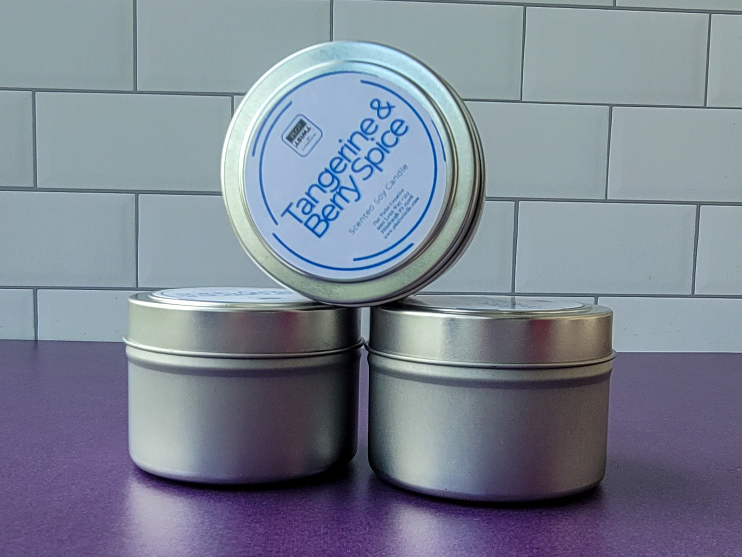 Travel Tin Candles (Soy-Paraffin Wax Blend)