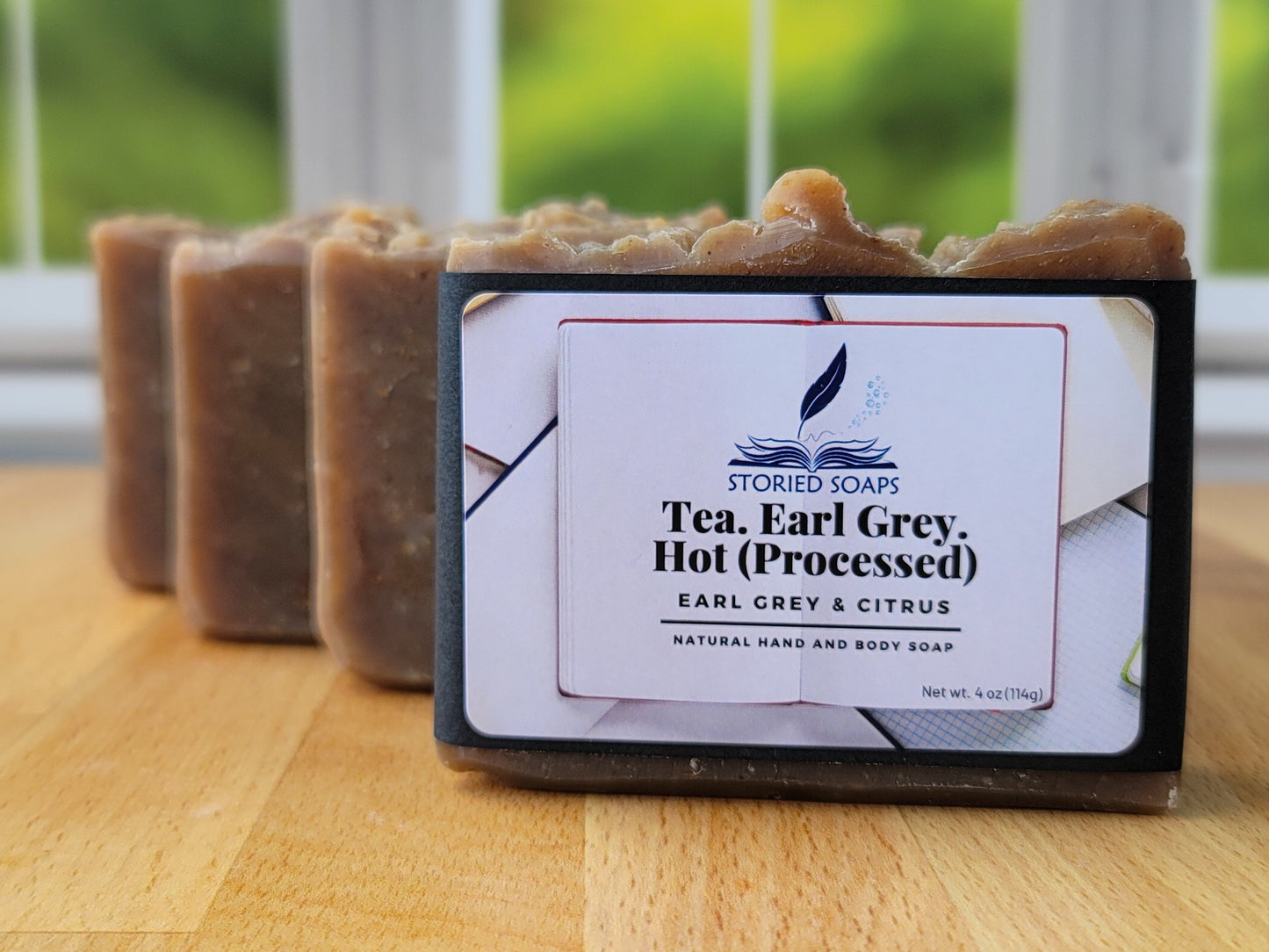 Tea. Earl Grey. Hot (Process) by Storied Soaps - Earl Grey Tea Citrus Hand and Body essential oil soap