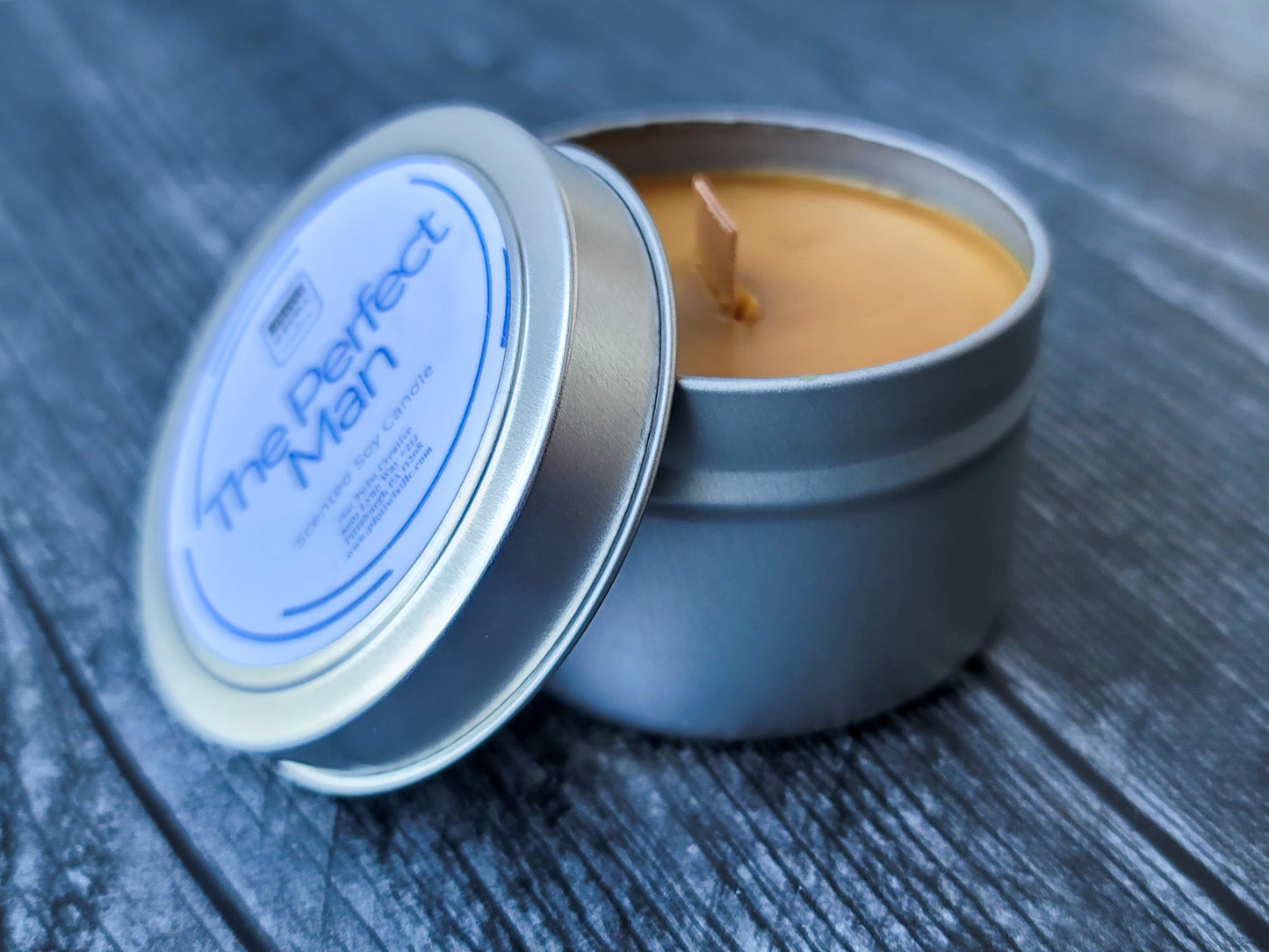 Travel Tin Candles (Soy-Paraffin Wax Blend)