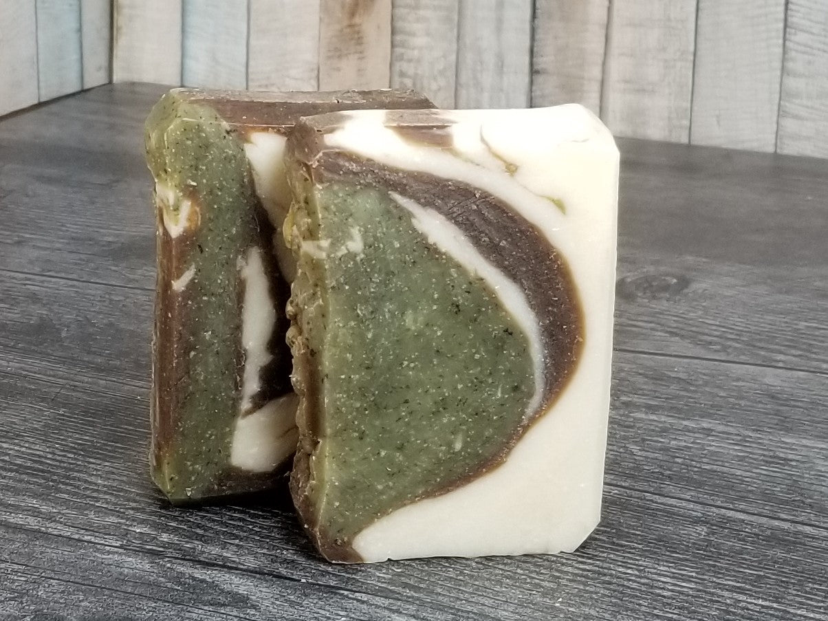 You Put the Lime in the Coffee Cup (and you shake it all up) - Lime Patchouli Coffee soap bar - DISCONTINUED