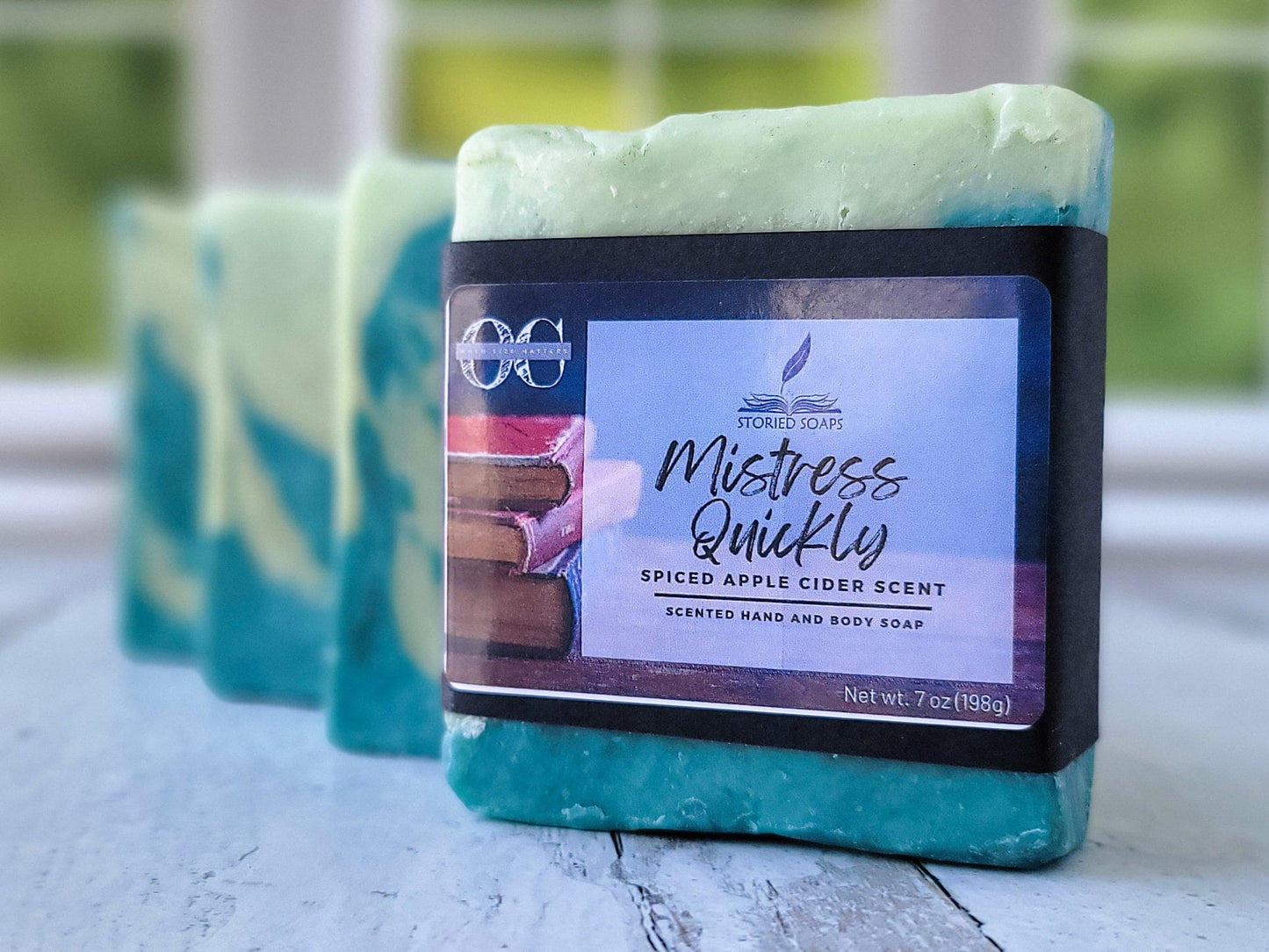 Mistress Quickly by Storied Soaps - Spiced Apple Cider scented - Oversized 7 oz Bar Soap - DISCONTINUED