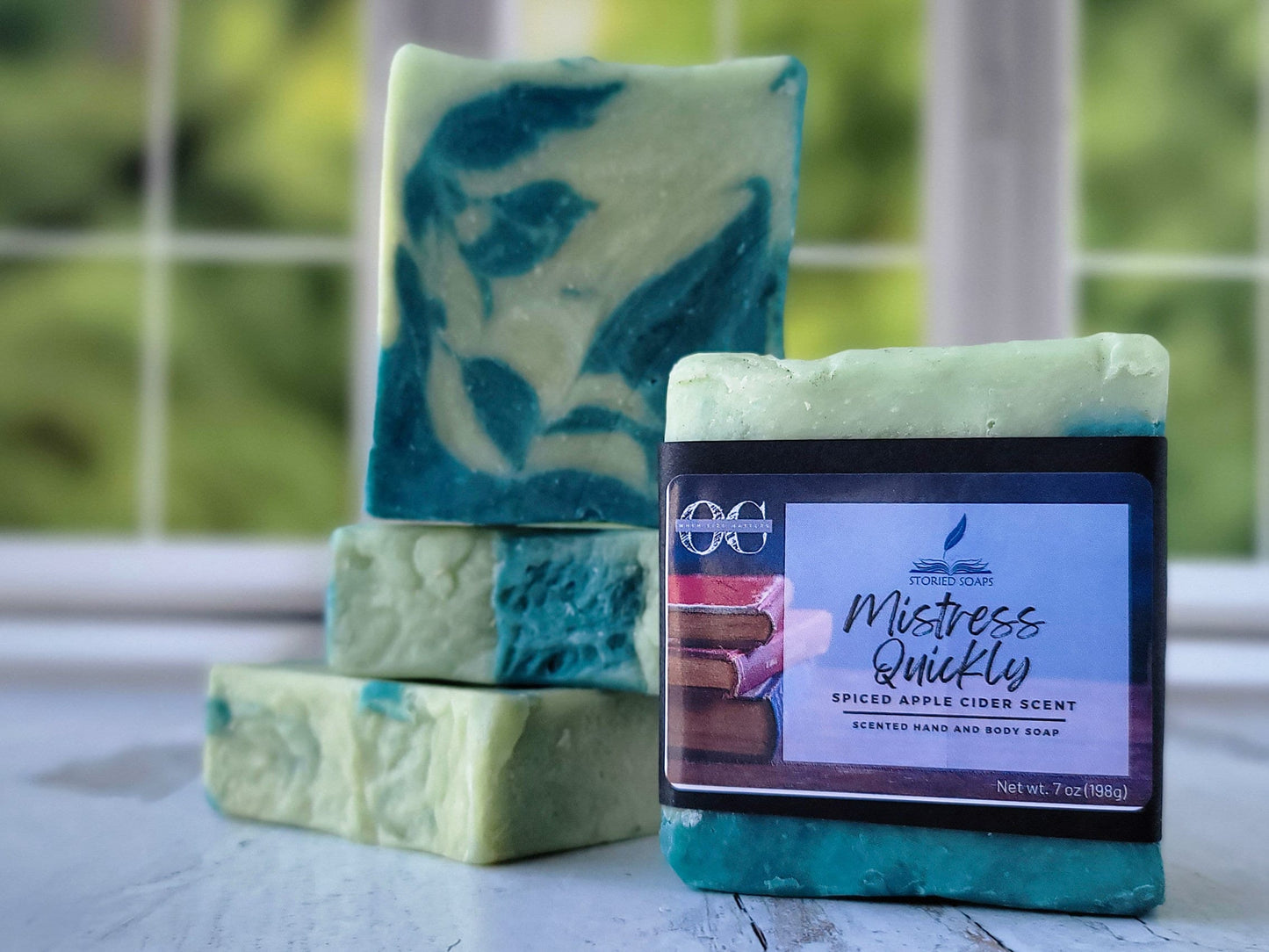 Mistress Quickly by Storied Soaps - Spiced Apple Cider scented - Oversized 7 oz Bar Soap - DISCONTINUED