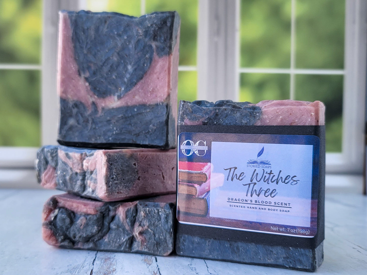 The Witches Three by Storied Soaps - Dragon's Blood Scented scented Bar Soap