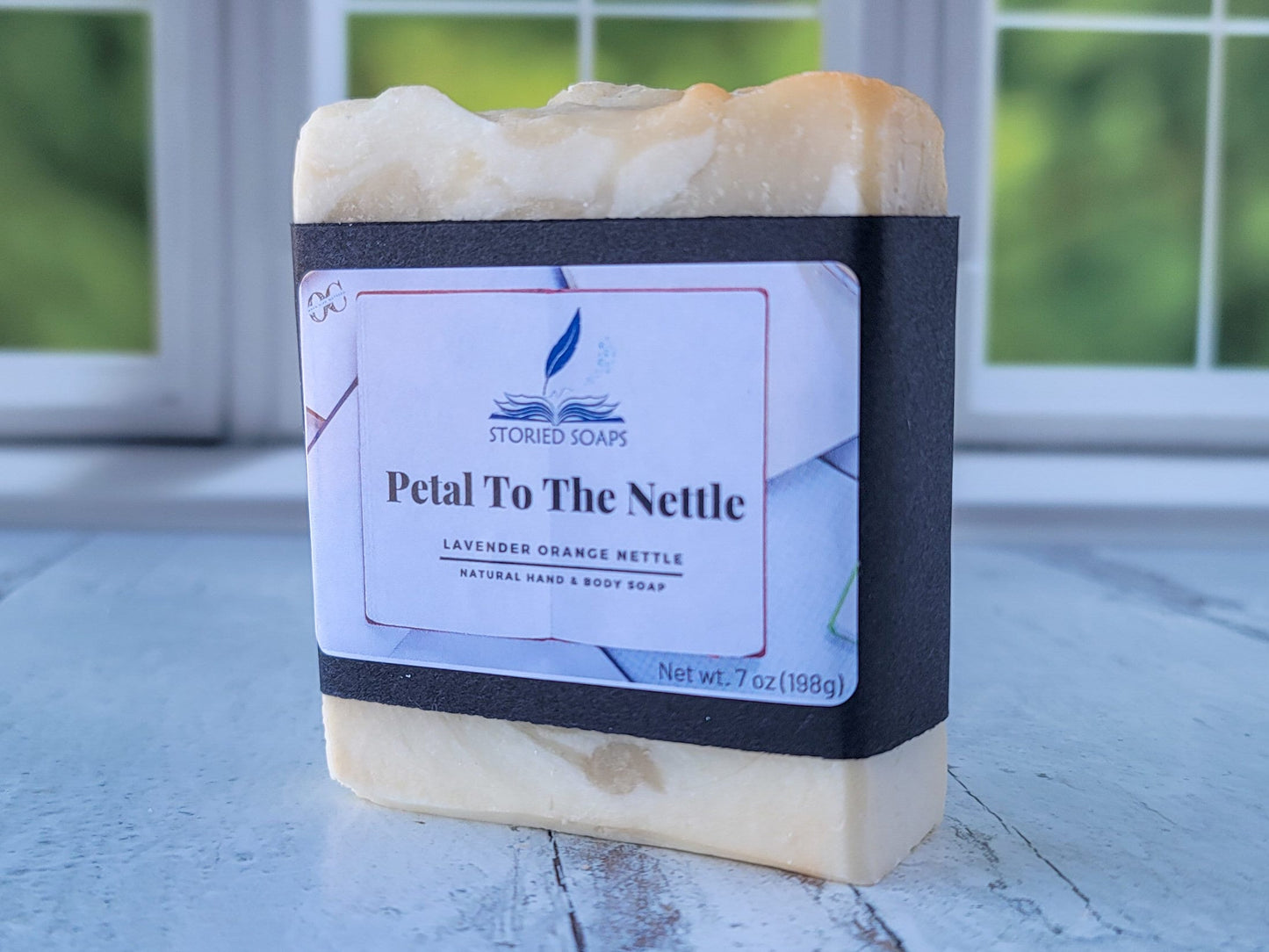 Petal to the Nettle by Storied Soaps - Lavender Orange Nettle Hand and Body essential oil soap