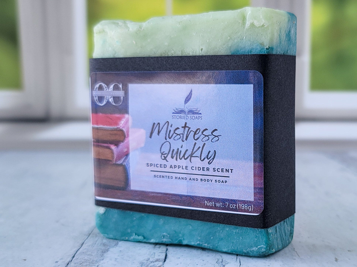 Mistress Quickly by Storied Soaps - Spiced Apple Cider scented - Oversized 7 oz Bar Soap - DISCONTINUED